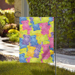 Colorful Gummy Bear Print House Flag