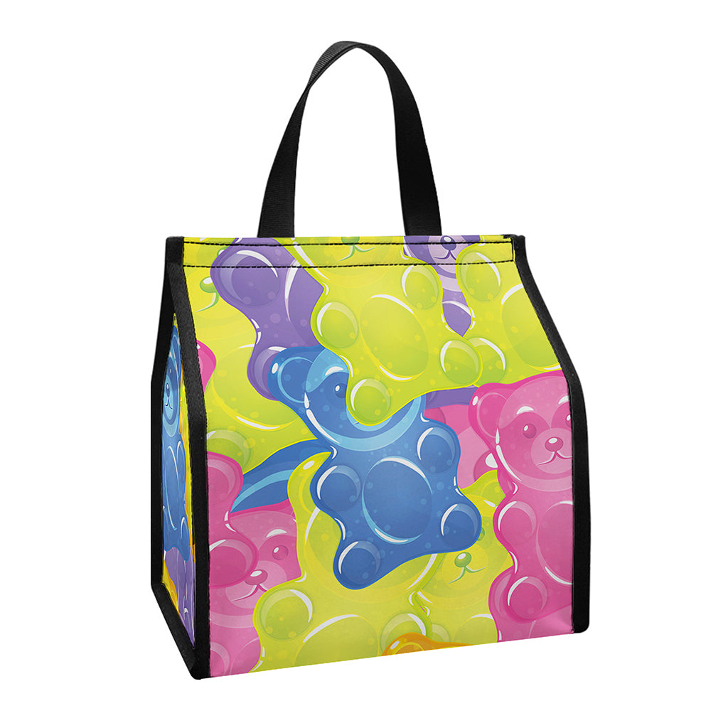 Colorful Gummy Bear Print Insulated Lunch Tote