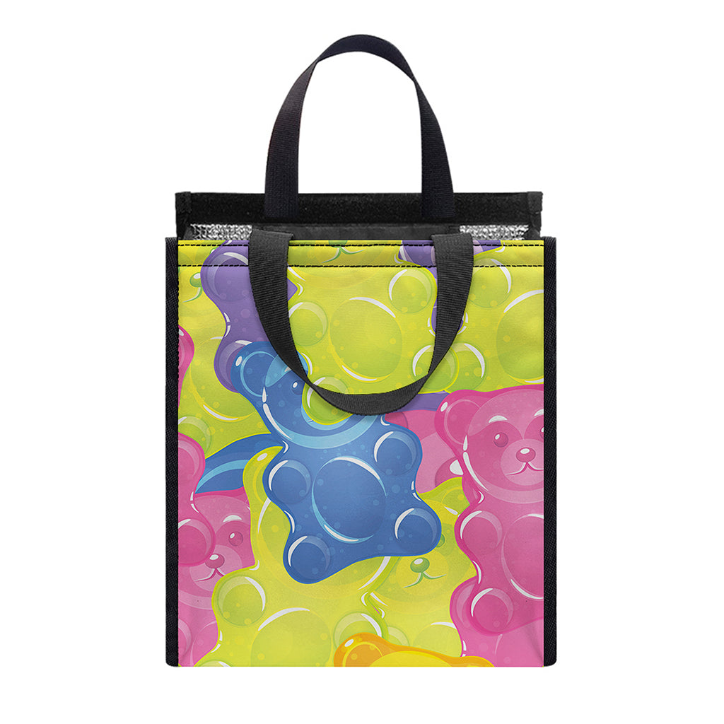 Colorful Gummy Bear Print Insulated Lunch Tote