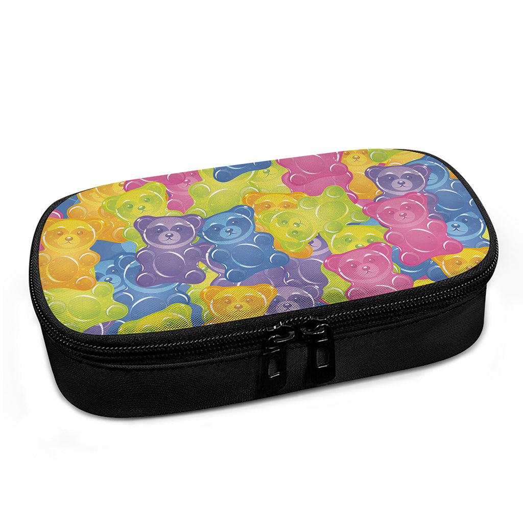 Colorful Gummy Bear Print Insulin Cooler Travel Case