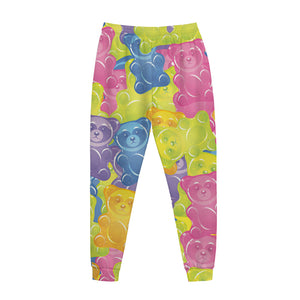 Colorful Gummy Bear Print Jogger Pants