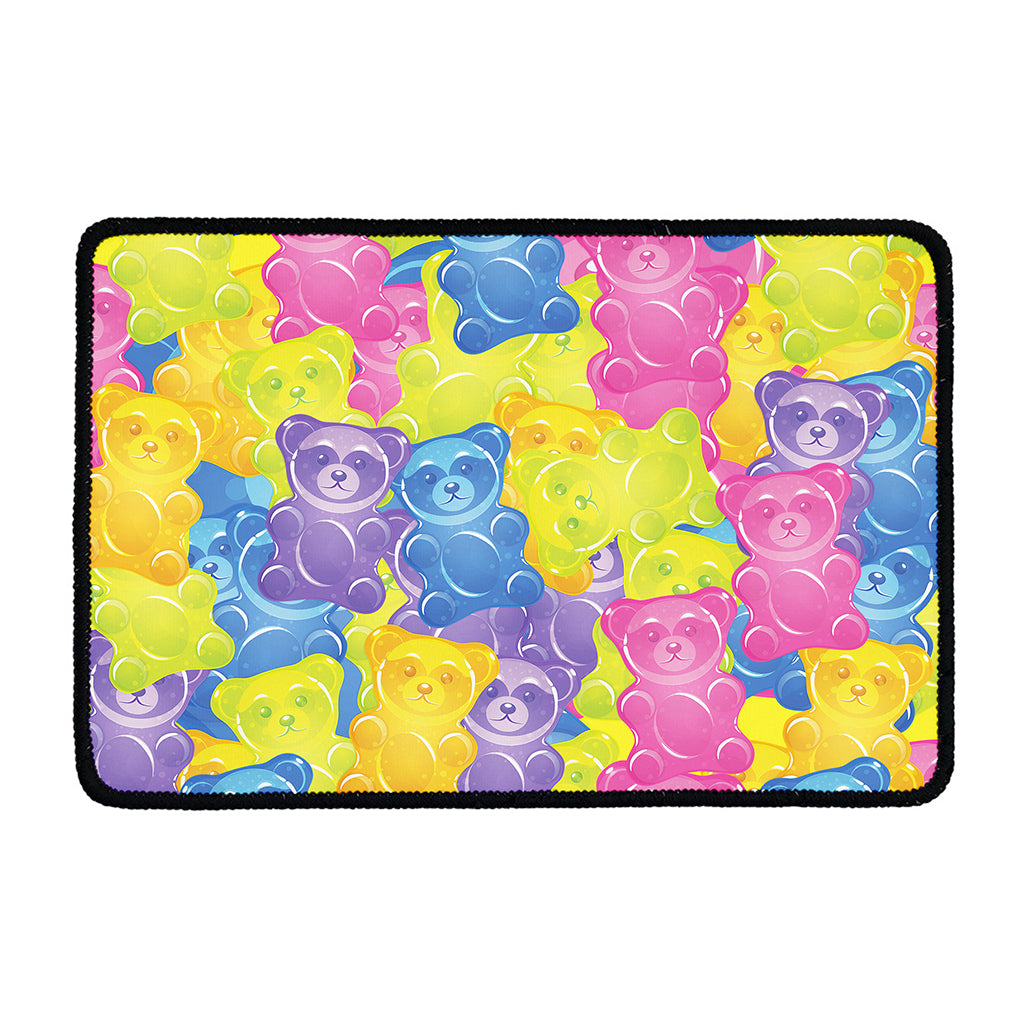 Colorful Gummy Bear Print Kitchen Mat