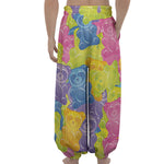 Colorful Gummy Bear Print Lantern Pants