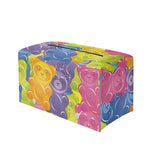 Colorful Gummy Bear Print Leather Tissue Box Cover