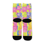 Colorful Gummy Bear Print Long Socks