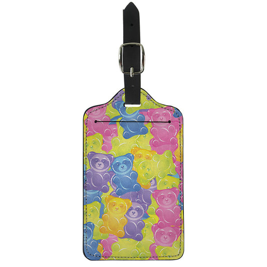 Colorful Gummy Bear Print Luggage Tag