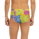 Colorful Gummy Bear Print Men's Briefs