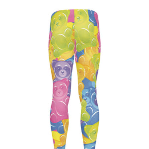 Colorful Gummy Bear Print Men's leggings