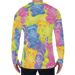 Colorful Gummy Bear Print Men's Long Sleeve T-Shirt