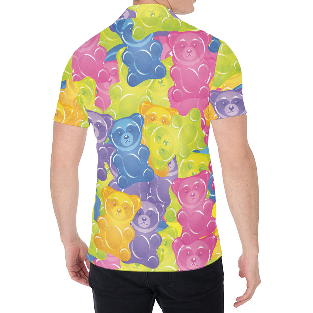 Colorful Gummy Bear Print Men's Shirt