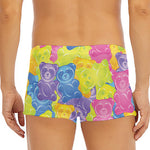 Colorful Gummy Bear Print Men's Short Boxer Briefs