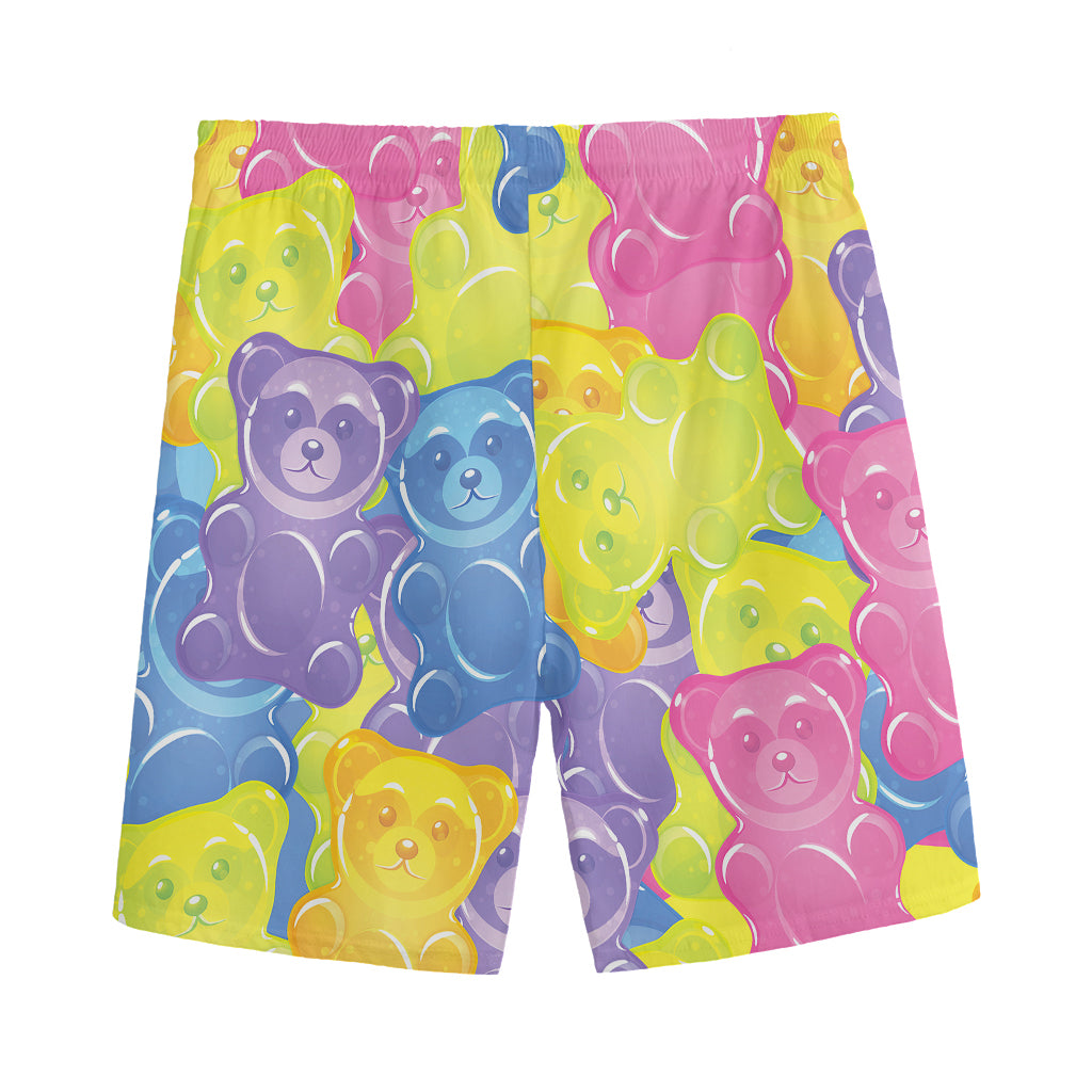 Colorful Gummy Bear Print Men's Sports Shorts