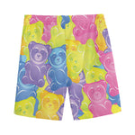 Colorful Gummy Bear Print Men's Sports Shorts