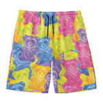 Colorful Gummy Bear Print Men's Swim Trunks