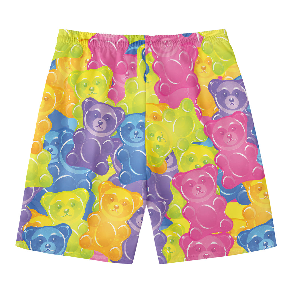 Colorful Gummy Bear Print Men's Swim Trunks