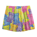 Colorful Gummy Bear Print Mesh Shorts