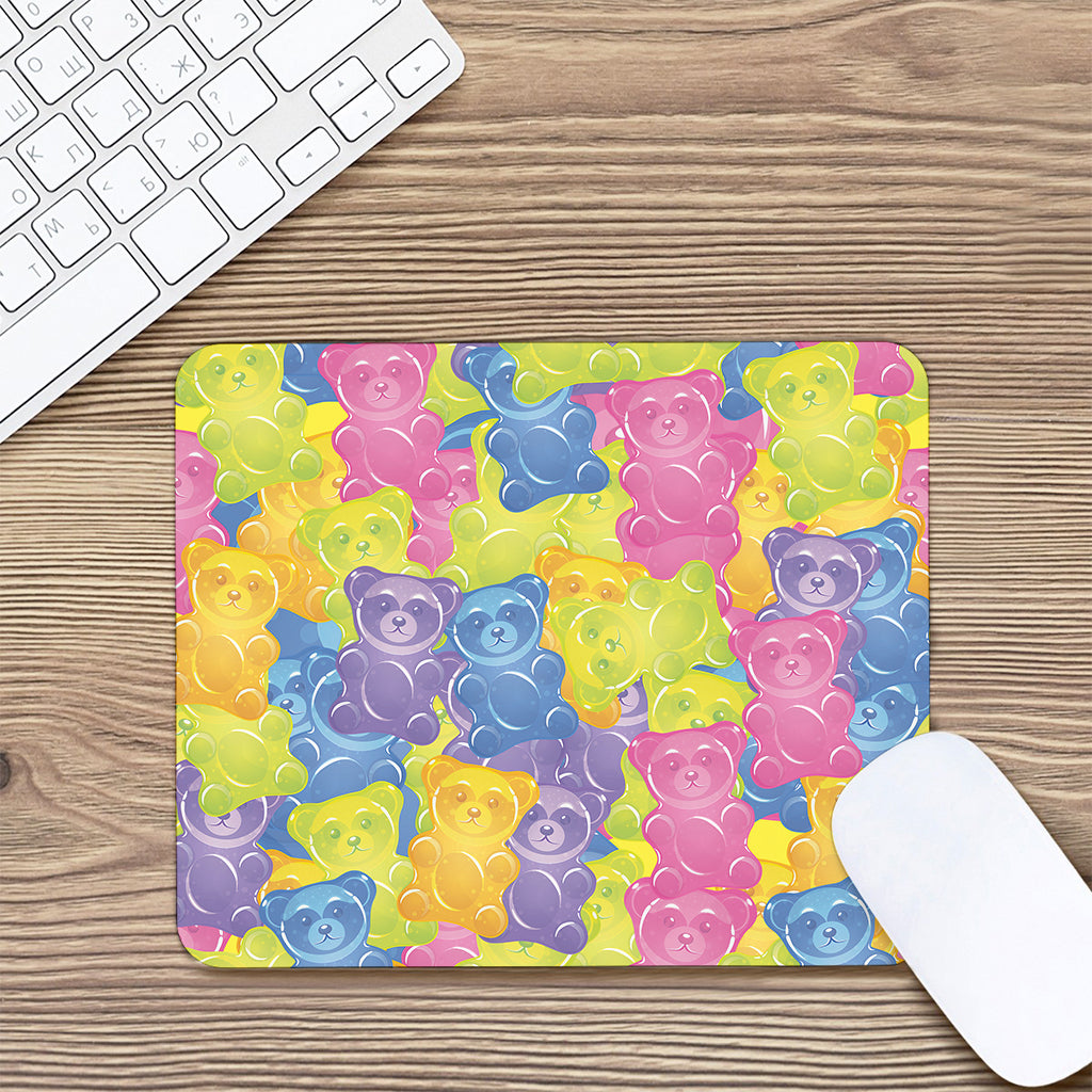 Colorful Gummy Bear Print Mouse Pad