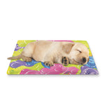 Colorful Gummy Bear Print Pet Cooling Mat Cover