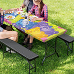 Colorful Gummy Bear Print Picnic Table Cover