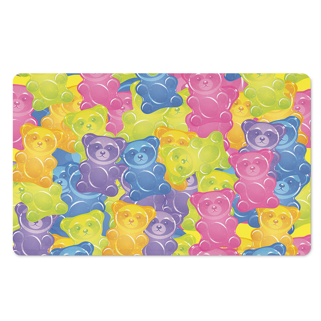 Colorful Gummy Bear Print Polyester Doormat