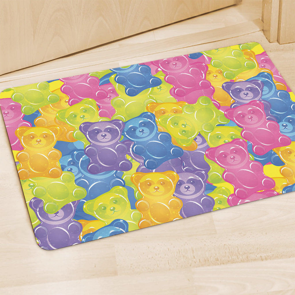 Colorful Gummy Bear Print Polyester Doormat