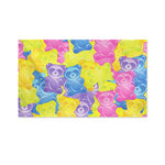 Colorful Gummy Bear Print Polyester Flag
