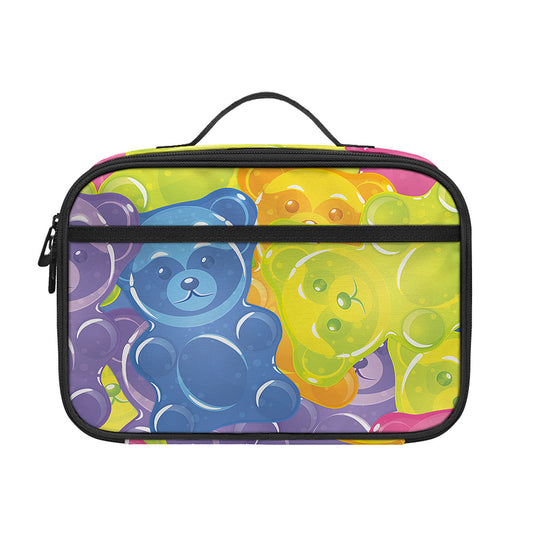Colorful Gummy Bear Print Portable Lunch Bag