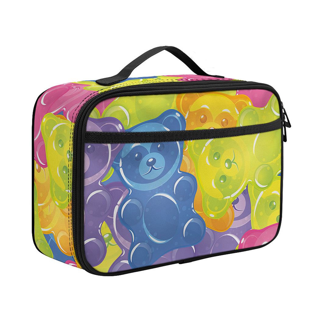 Colorful Gummy Bear Print Portable Lunch Bag
