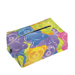 Colorful Gummy Bear Print Rectangle Tissue Box Cover