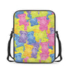 Colorful Gummy Bear Print Rectangular Crossbody Bag