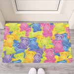 Colorful Gummy Bear Print Rubber Doormat