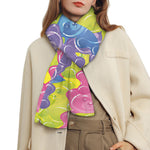 Colorful Gummy Bear Print Scarf