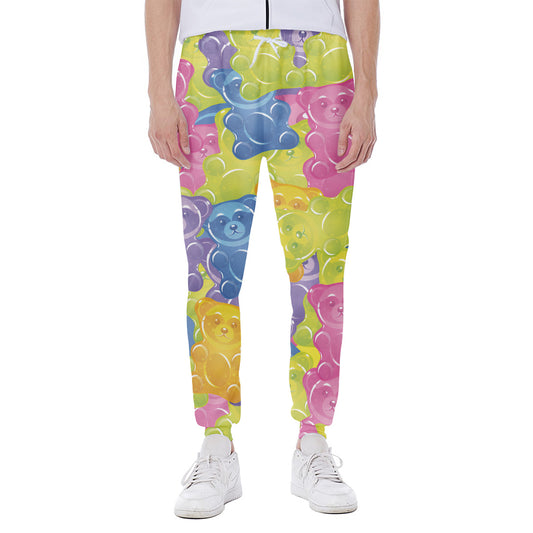 Colorful Gummy Bear Print Scuba Joggers