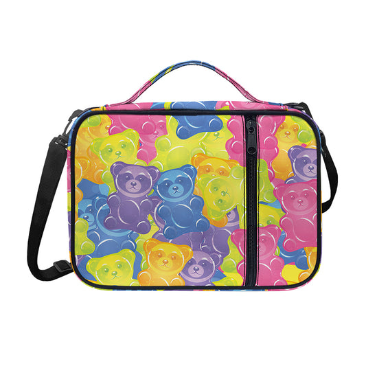 Colorful Gummy Bear Print Shoulder Strap Bible Bag