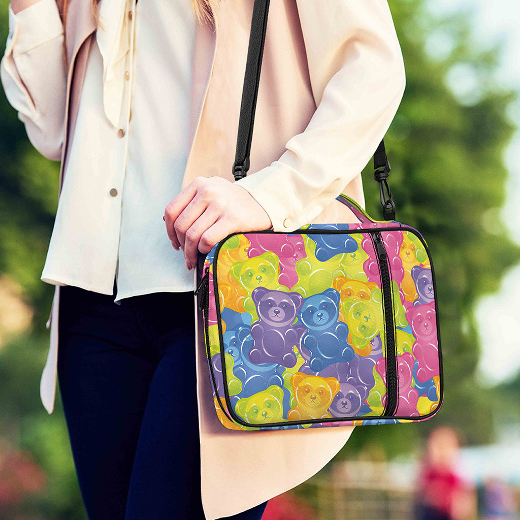 Colorful Gummy Bear Print Shoulder Strap Bible Bag