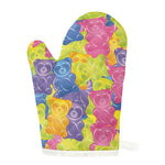 Colorful Gummy Bear Print Single Oven Mitt