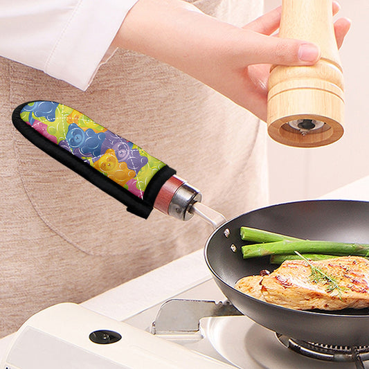 Colorful Gummy Bear Print Skillet Handle Cover