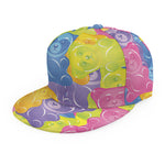 Colorful Gummy Bear Print Snapback Cap