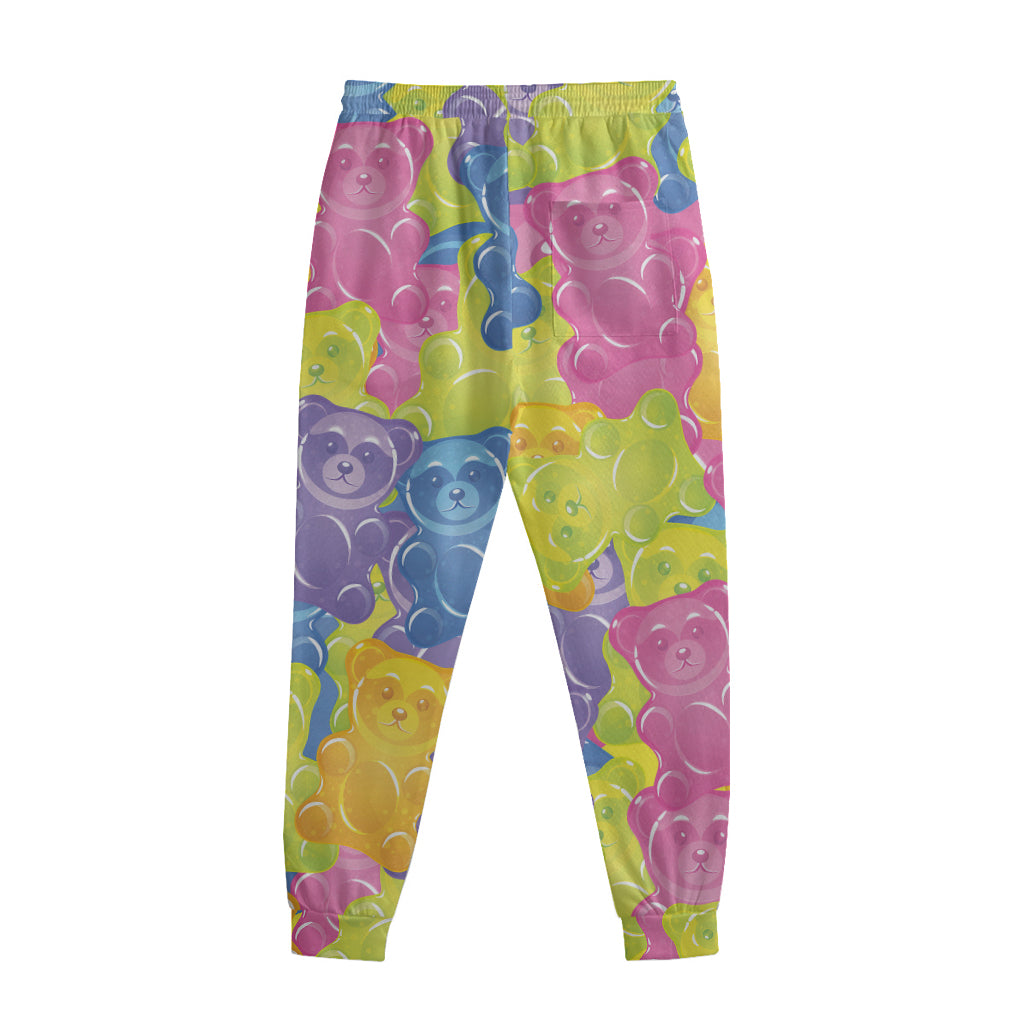 Colorful Gummy Bear Print Sweatpants