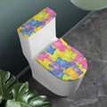 Colorful Gummy Bear Print Toilet Lid And Tank Cover Set