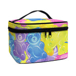 Colorful Gummy Bear Print Travel Makeup Bag