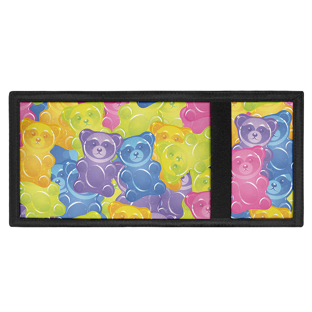 Colorful Gummy Bear Print Trifold Wallet