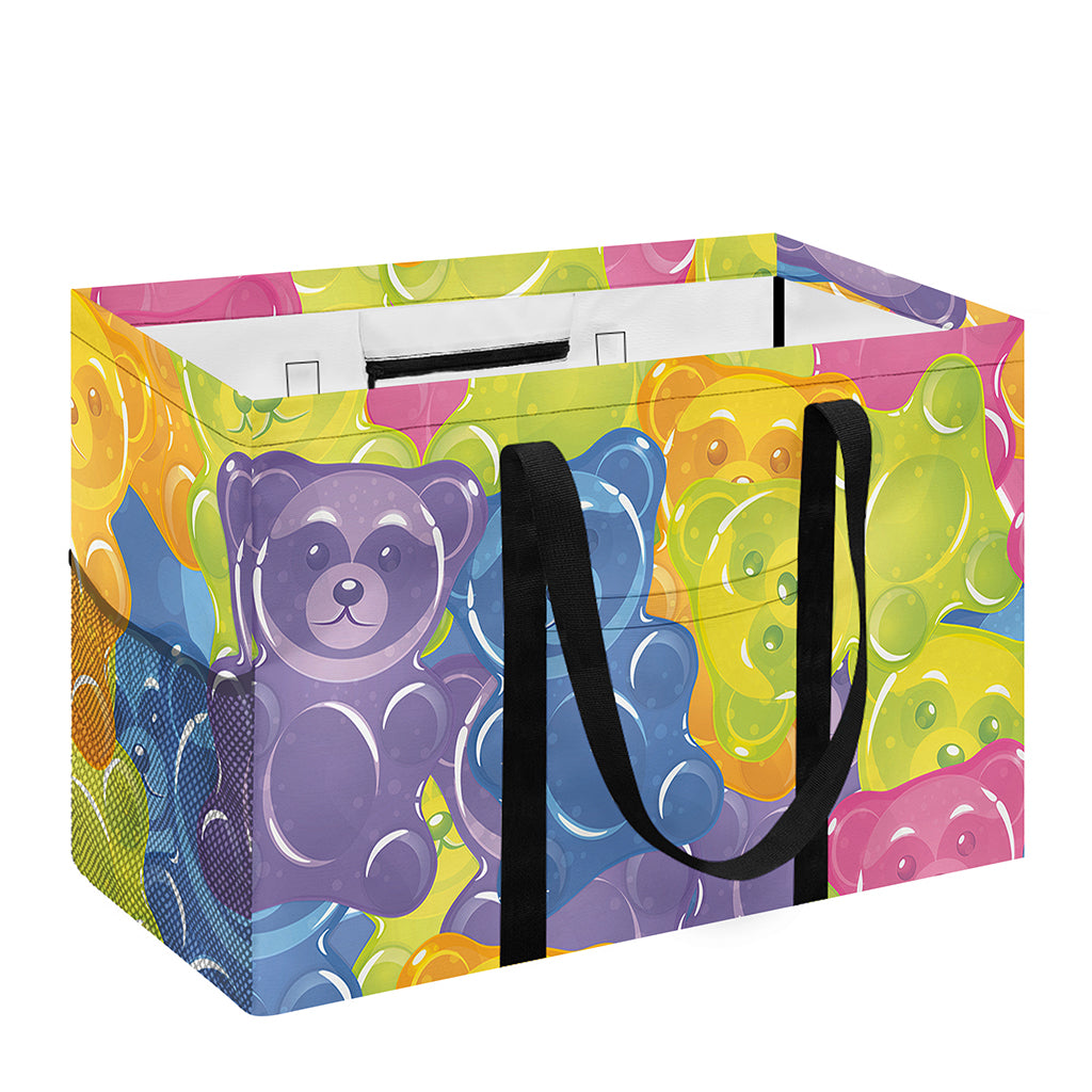 Colorful Gummy Bear Print Utility Tote Bag
