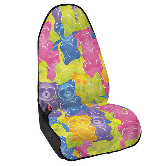 Colorful Gummy Bear Print Waterproof Car Seat Cover
