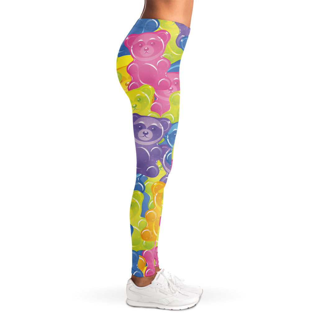 Colorful Gummy Bear Print Women's Leggings