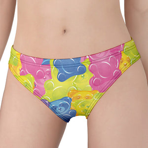 Colorful Gummy Bear Print Women's Panties