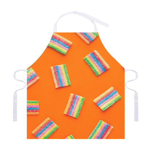 Colorful Gummy Print Adjustable Apron
