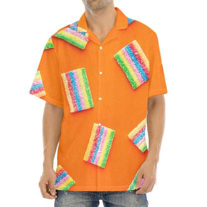 Colorful Gummy Print Aloha Shirt