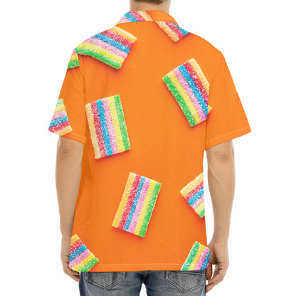 Colorful Gummy Print Aloha Shirt