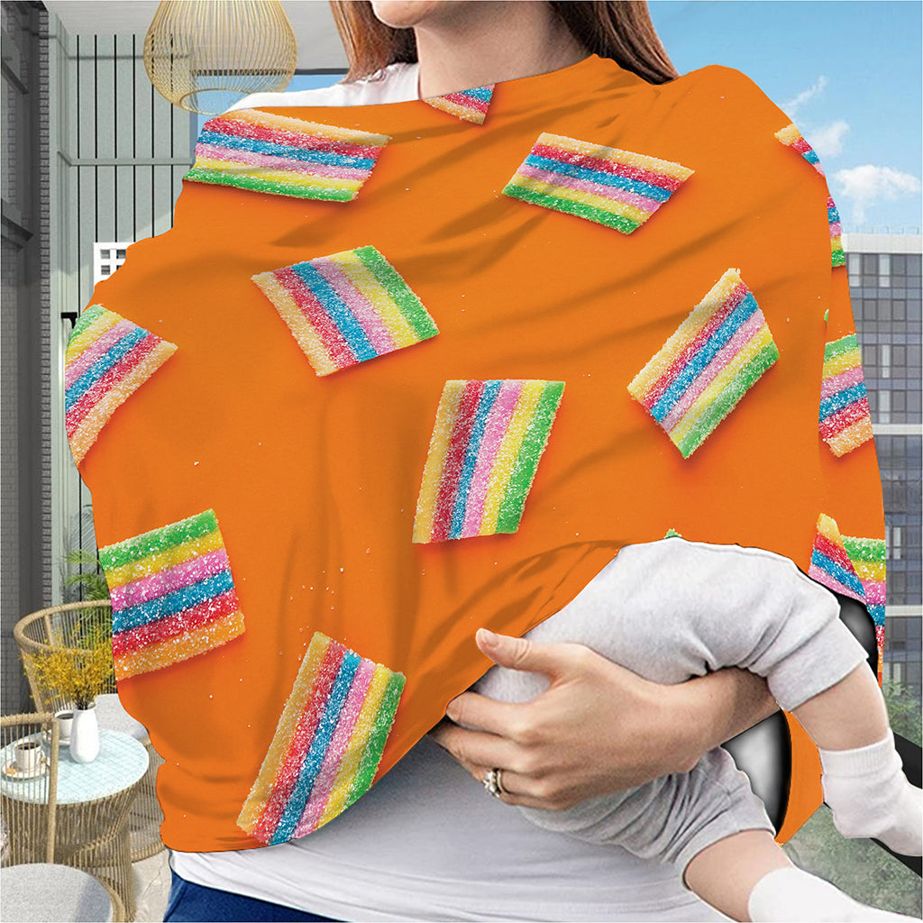 Colorful Gummy Print Baby Seat Cover